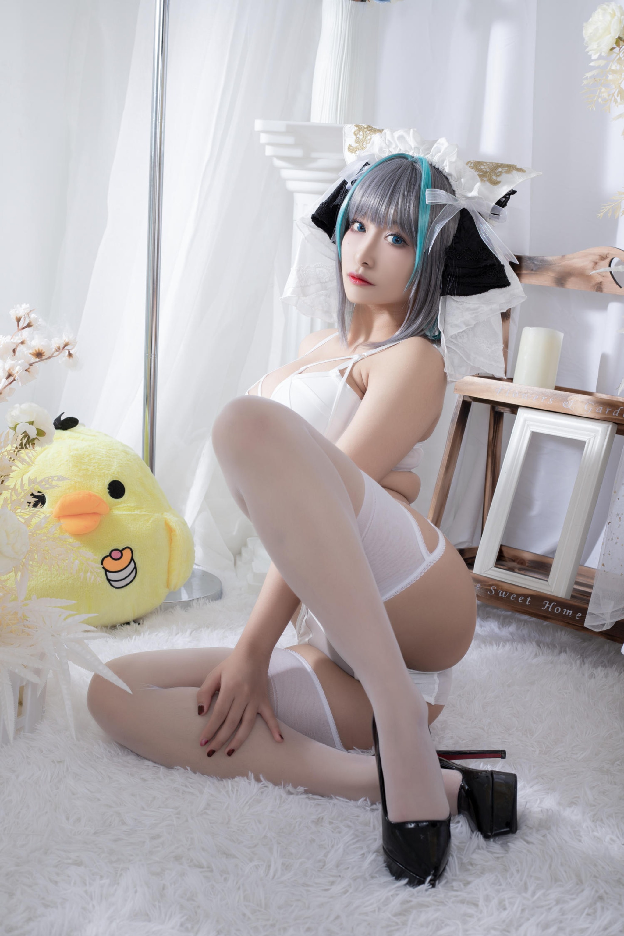 洛璃 LoLiSAMA - NO.090 碧蓝航线 柴郡同人内衣[66P]-XikXak